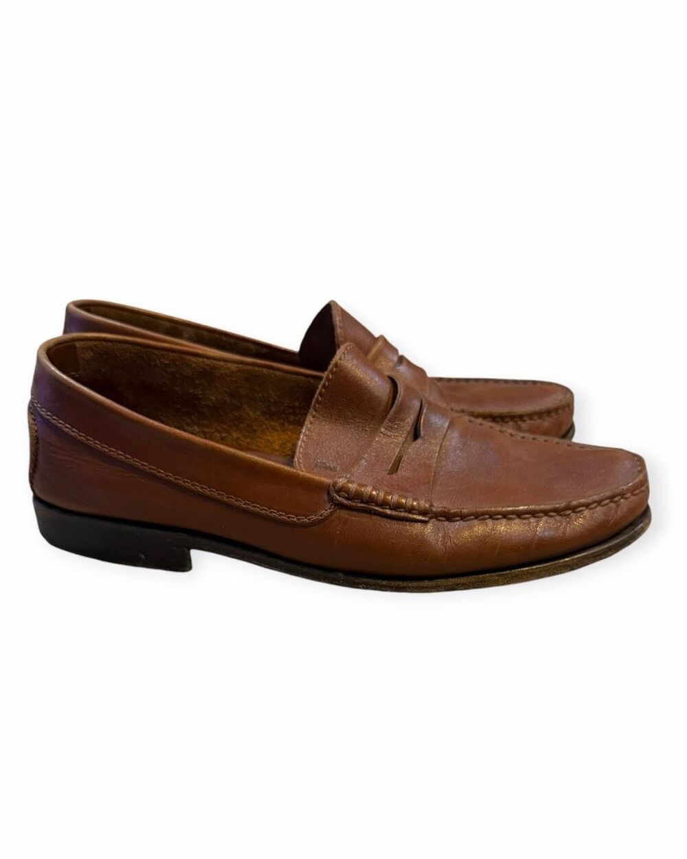 TOD’S Leather Penny Loafers Brown Made in Italy Men’s US 7 UK 6